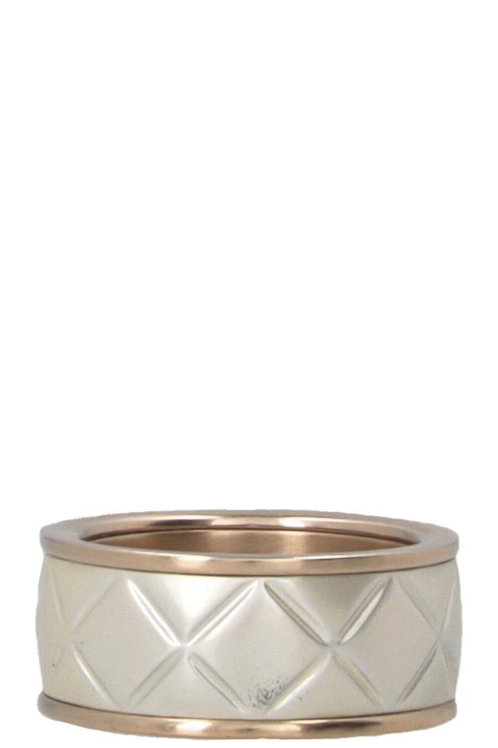CHANEL 2016 Bague matelassée or champagne