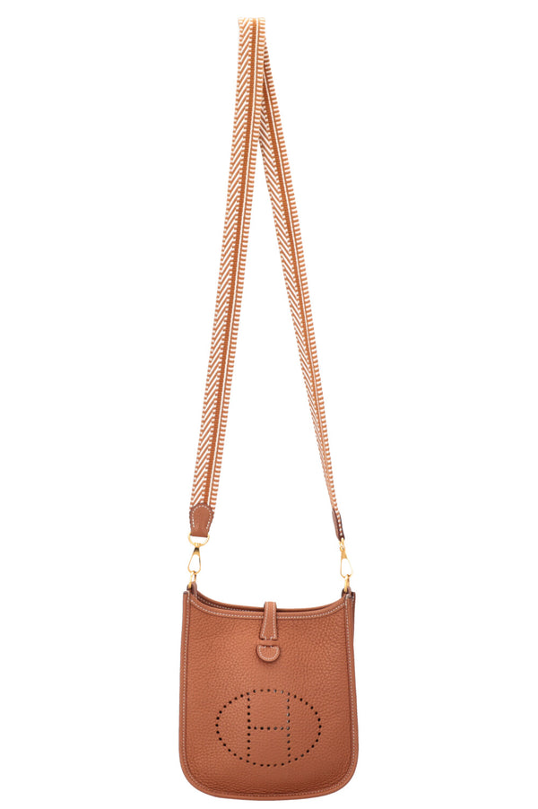HERMÈS Evelyne 16 Amazone Clémence Sangle Cavale Or