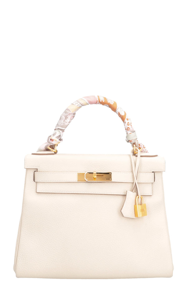 HERMÈS Kelly Retourne 28 Clemence Craie