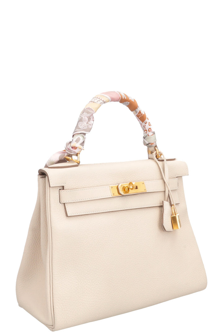 HERMÈS Kelly Retourne 28 Clemence Craie