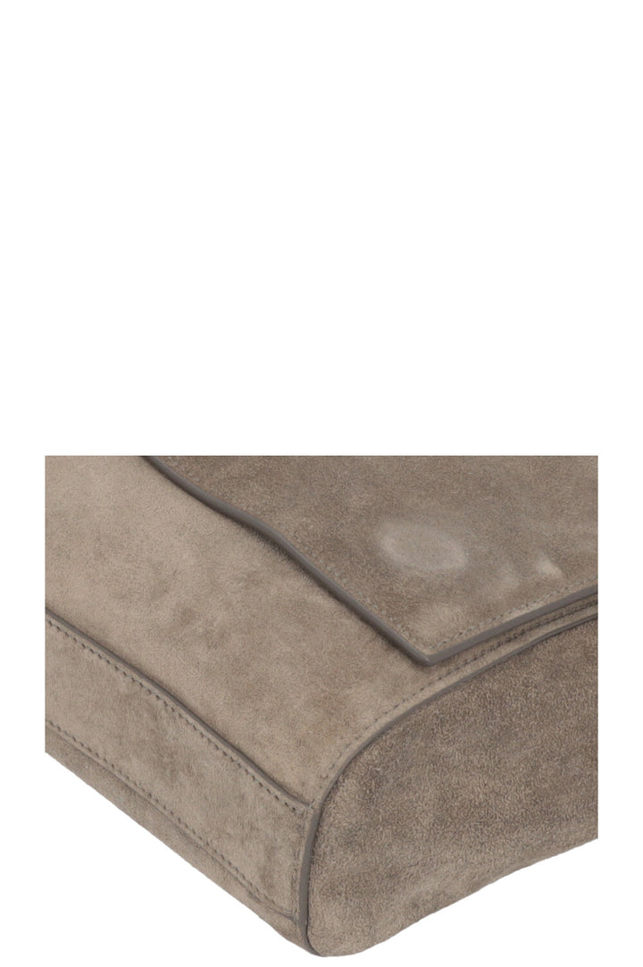SAINT LAURENT Reversible Kate Bag Medium Suede Taupe