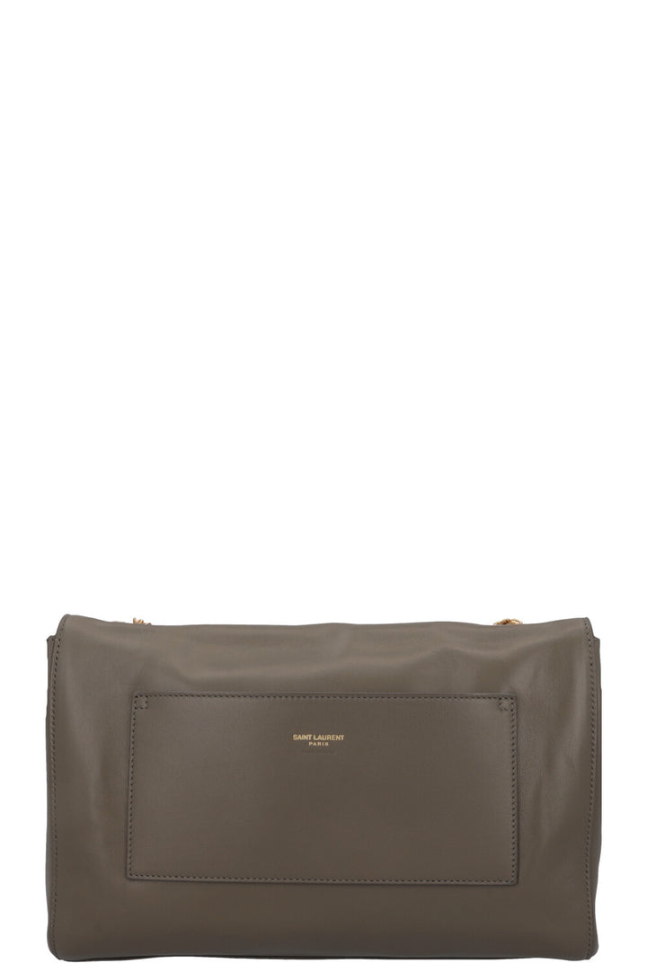 SAINT LAURENT Reversible Kate Bag Medium Suede Taupe
