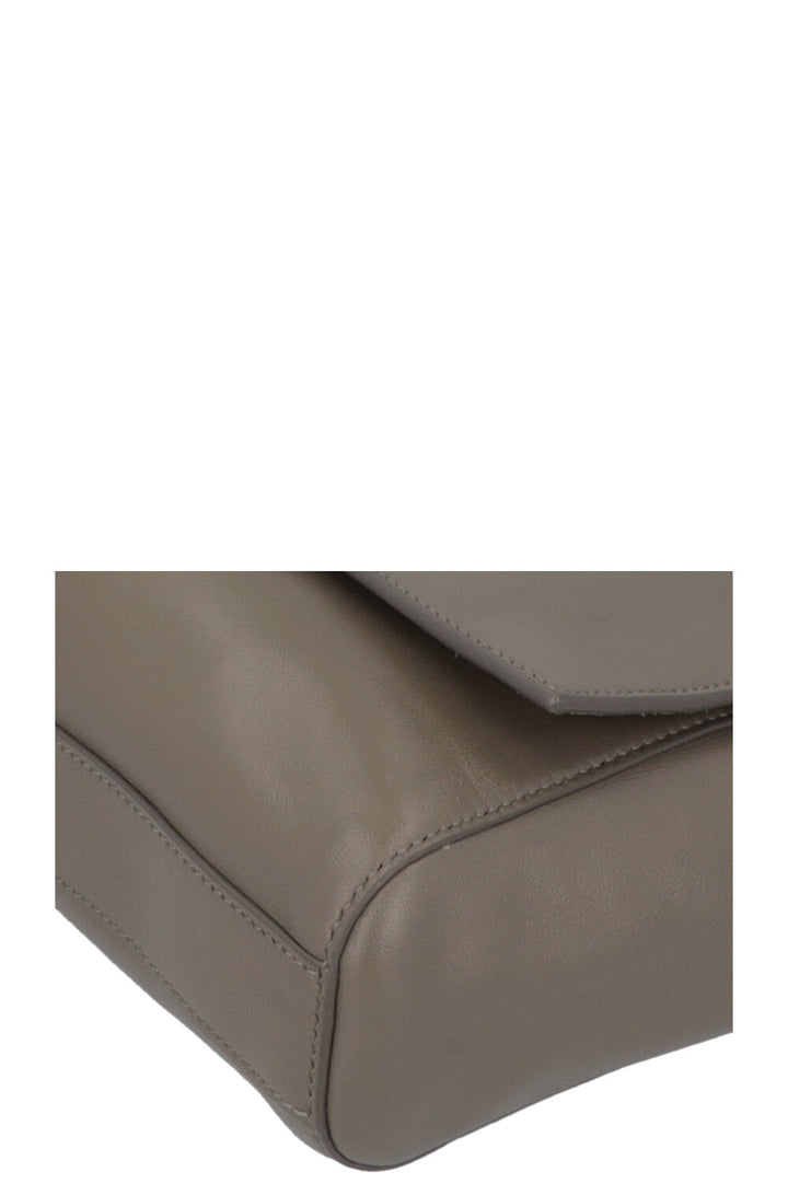 SAINT LAURENT Reversible Kate Bag Medium Suede Taupe