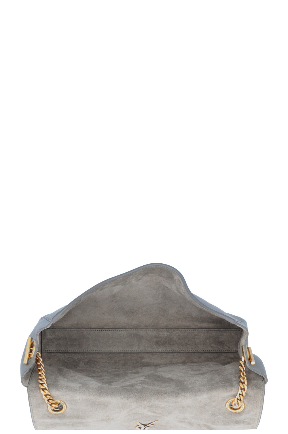 SAINT LAURENT Reversible Kate Bag Medium Suede Taupe