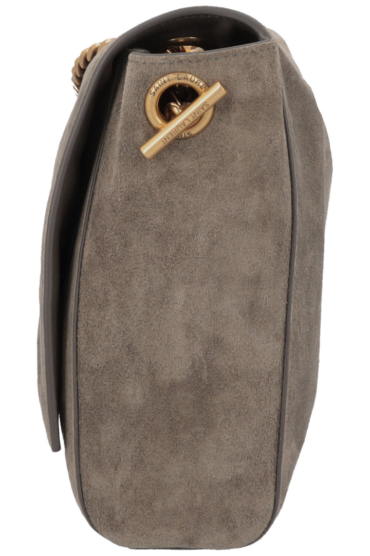 SAINT LAURENT Reversible Kate Bag Medium Suede Taupe