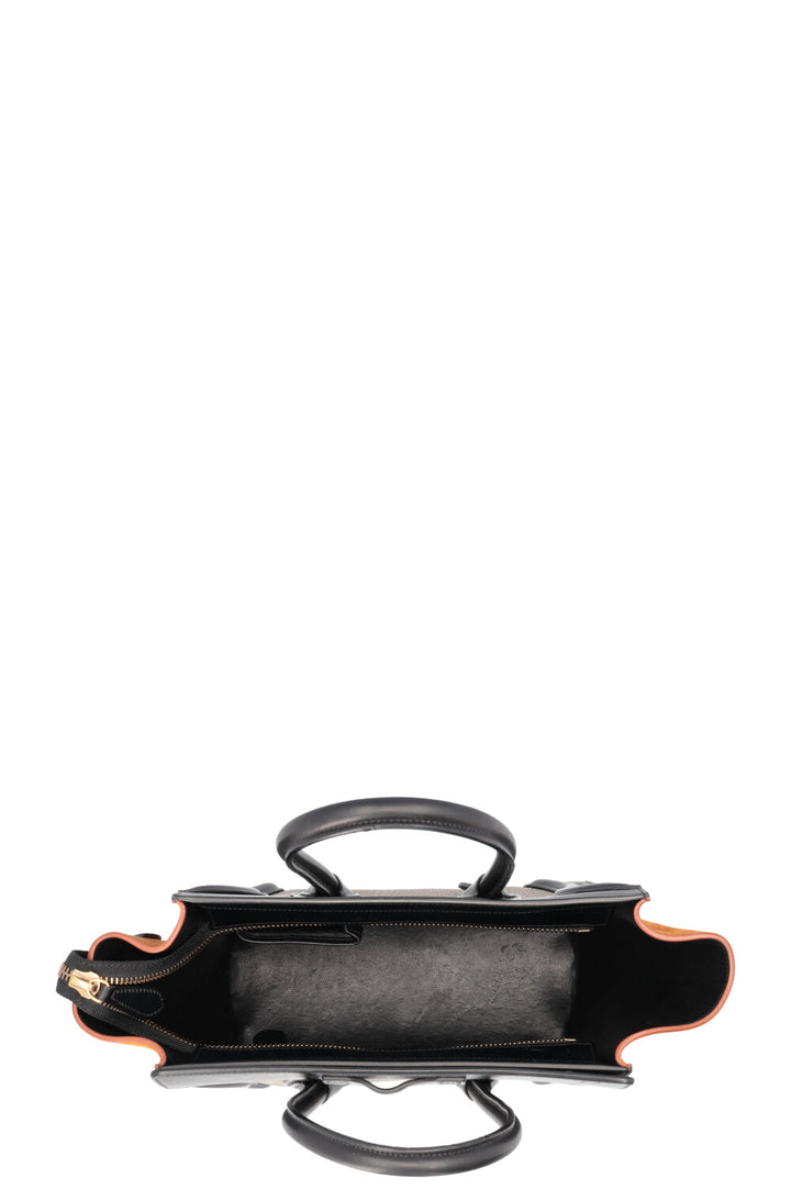 CÉLINE Luggage Tricolor Micro Grey Yellow