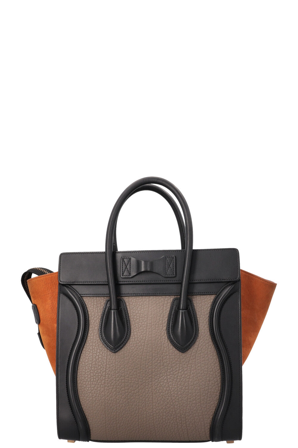 CÉLINE Luggage Tricolor Micro Grey Yellow