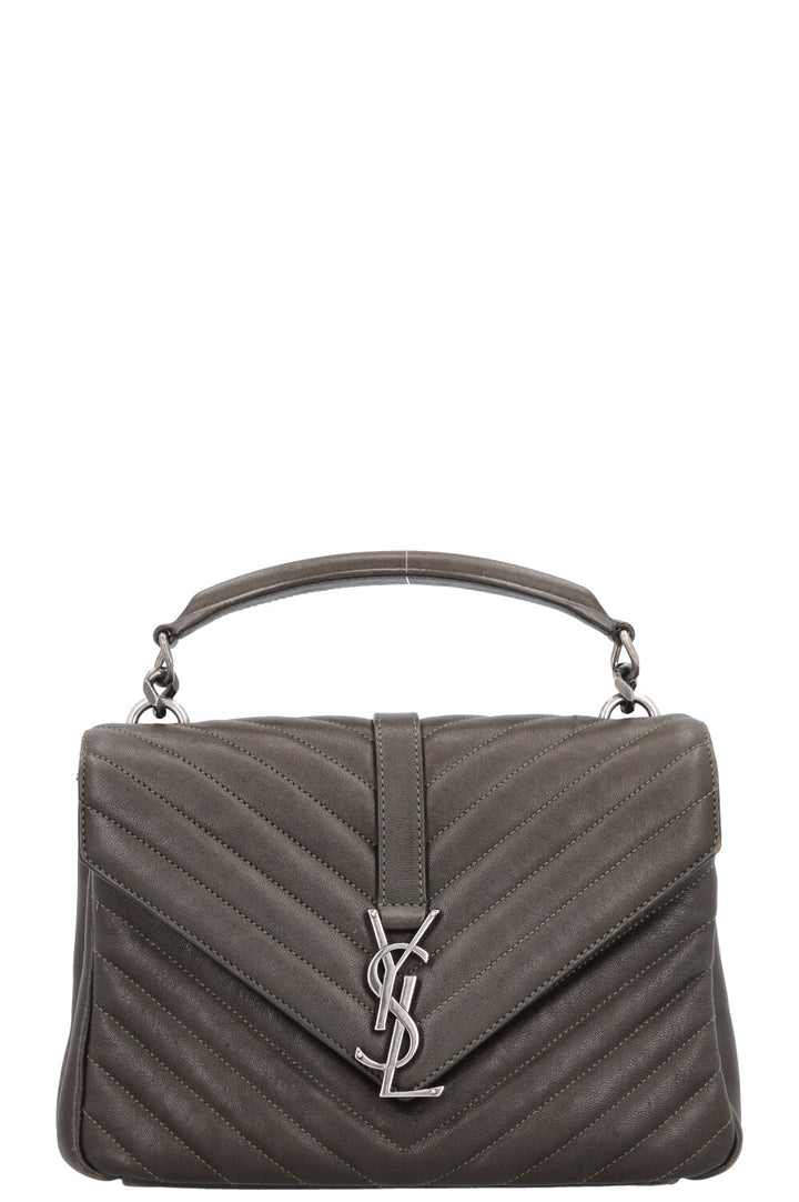 SAINT LAURENT College Crossbody Bag Olive Green