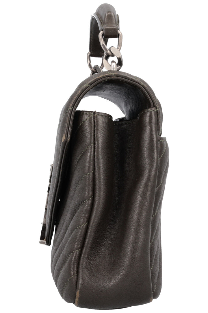 SAINT LAURENT College Crossbody Bag Olive Green