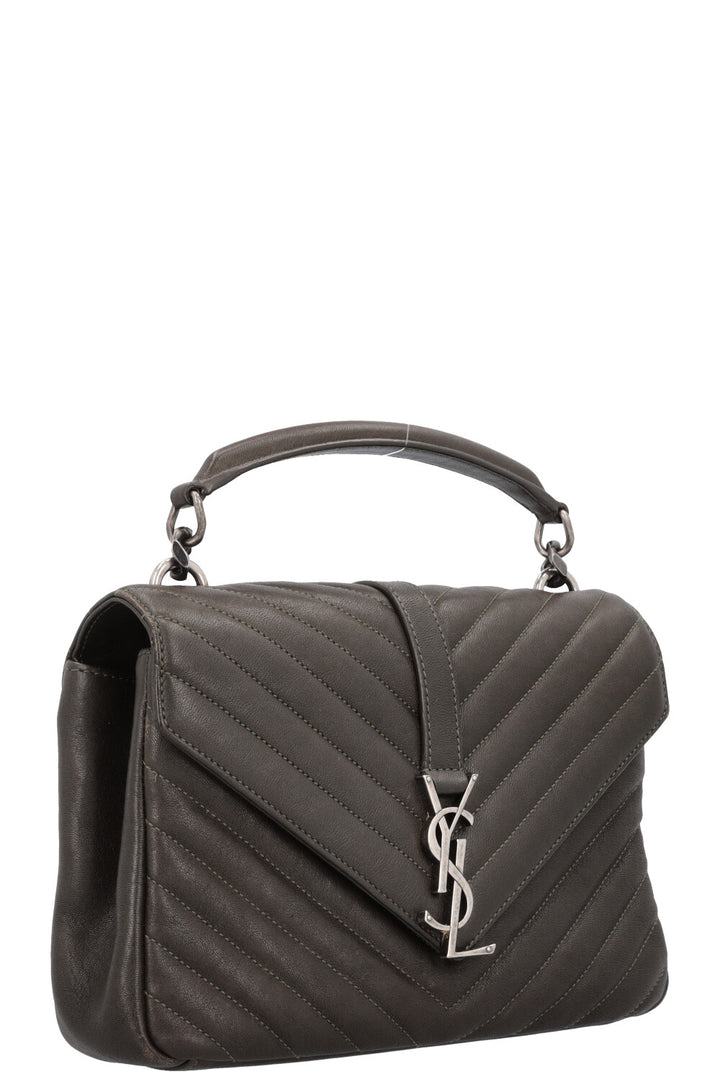 SAINT LAURENT College Crossbody Bag Olive Green