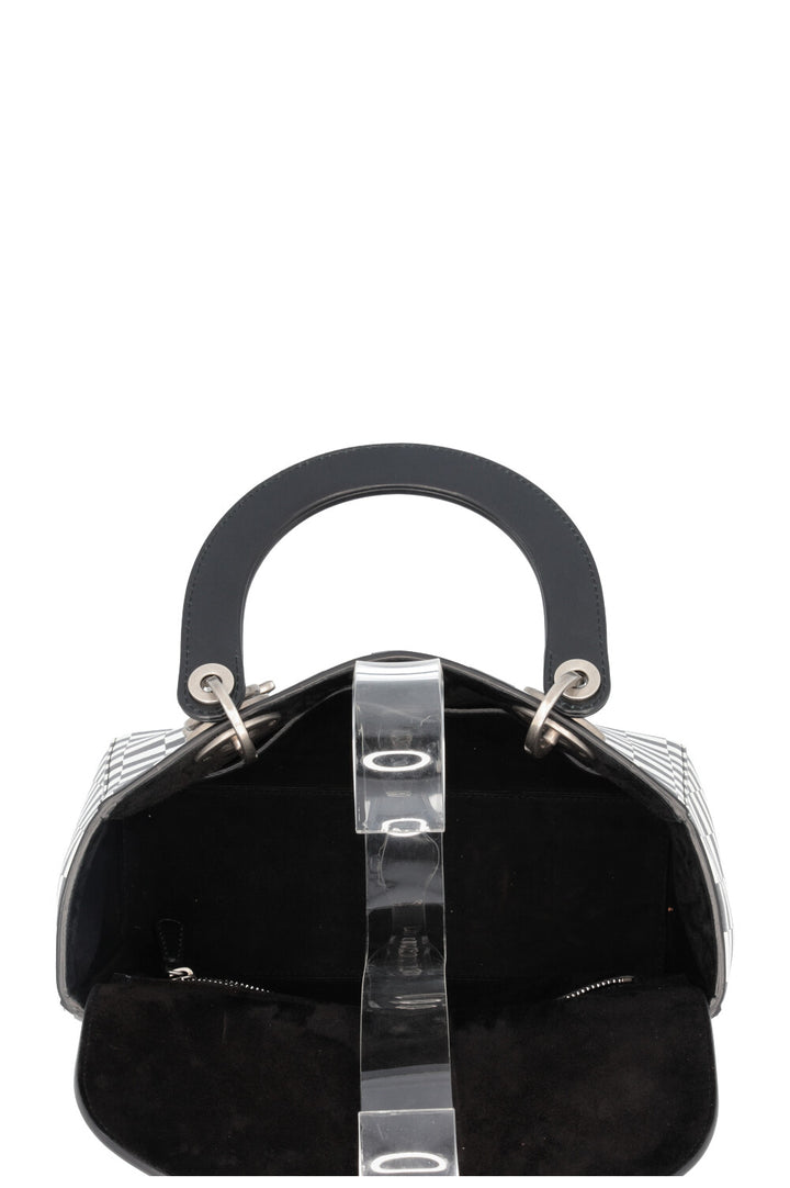 CHRISTIAN DIOR 2018 Medium Lady Dior Leather Check
