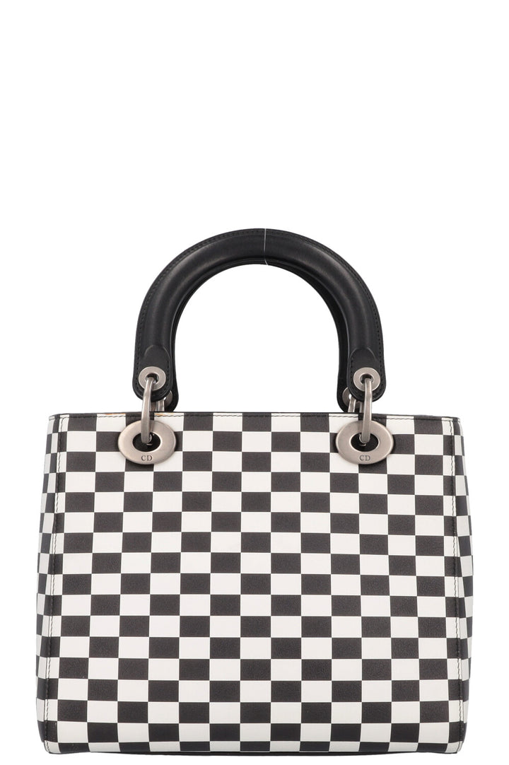 CHRISTIAN DIOR 2018 Medium Lady Dior Leather Check