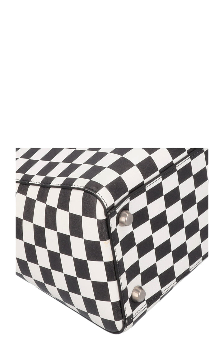 CHRISTIAN DIOR 2018 Medium Lady Dior Leather Check
