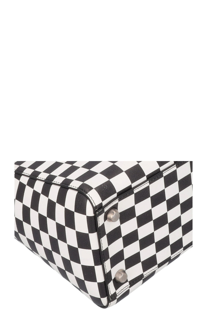 CHRISTIAN DIOR 2018 Medium Lady Dior Leather Check