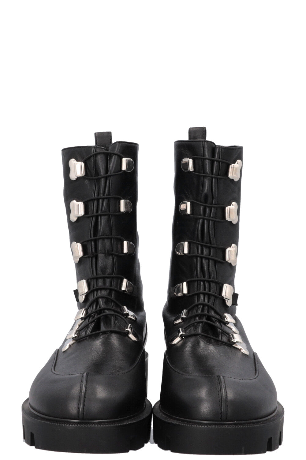 CHRISTIAN LOUBOUTIN Lace Up Boots Black