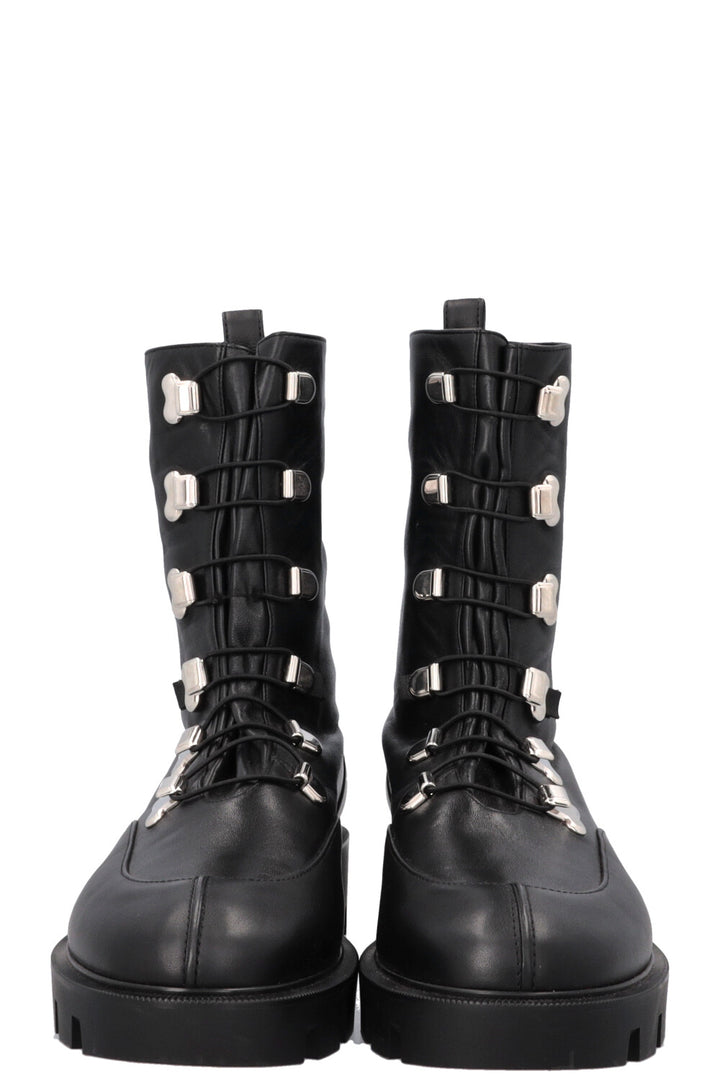 CHRISTIAN LOUBOUTIN Lace Up Boots Black