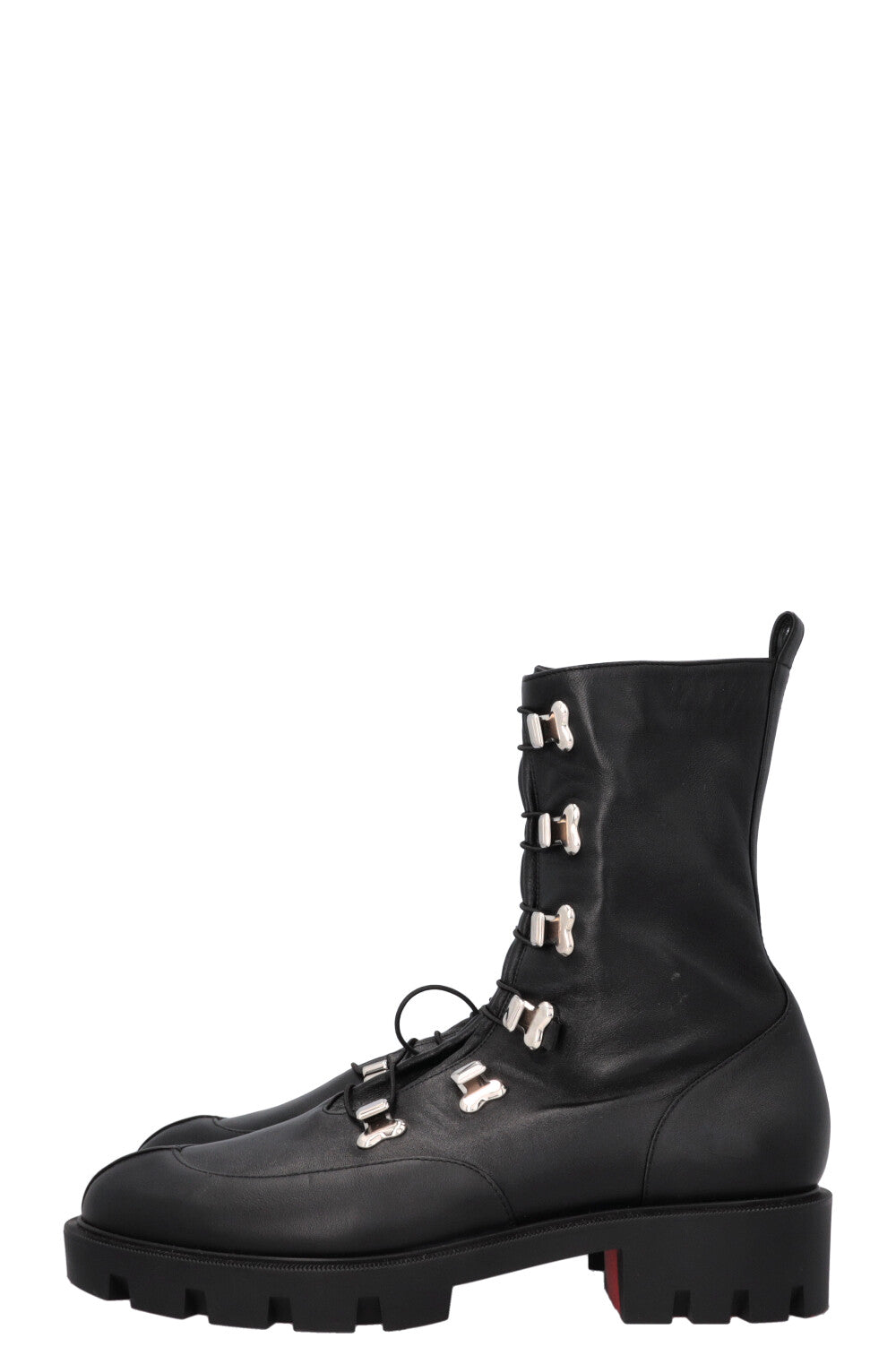 CHRISTIAN LOUBOUTIN Lace Up Boots Black
