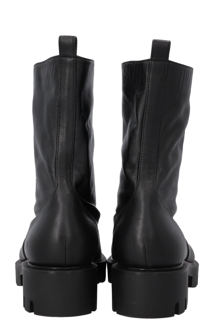 CHRISTIAN LOUBOUTIN Lace Up Boots Black