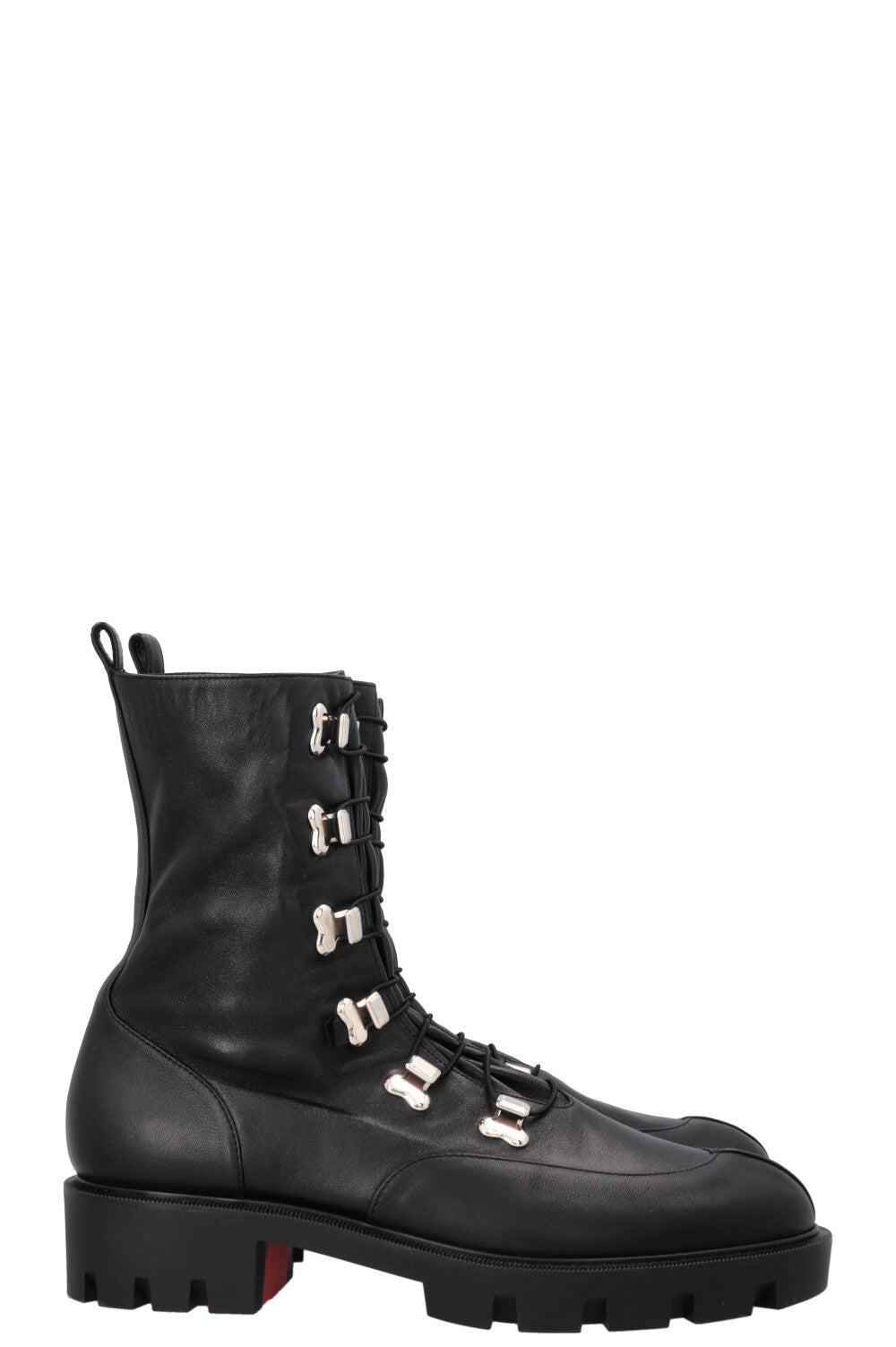 CHRISTIAN LOUBOUTIN Lace Up Boots Black