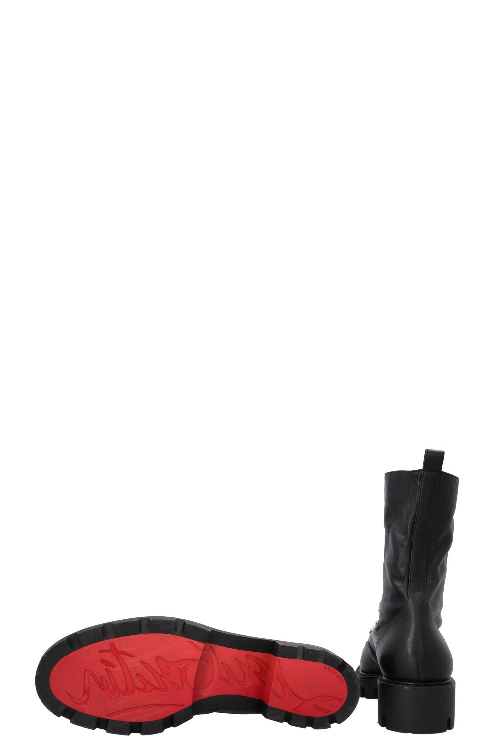 CHRISTIAN LOUBOUTIN Lace Up Boots Black