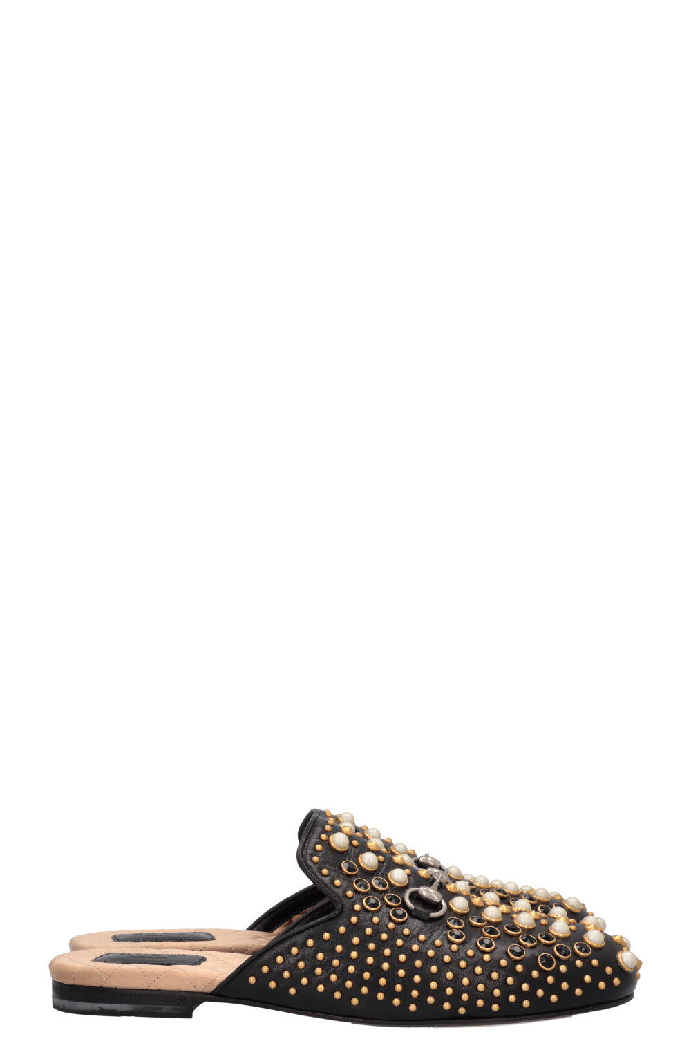 Mules cloutées GUCCI Princetown noires