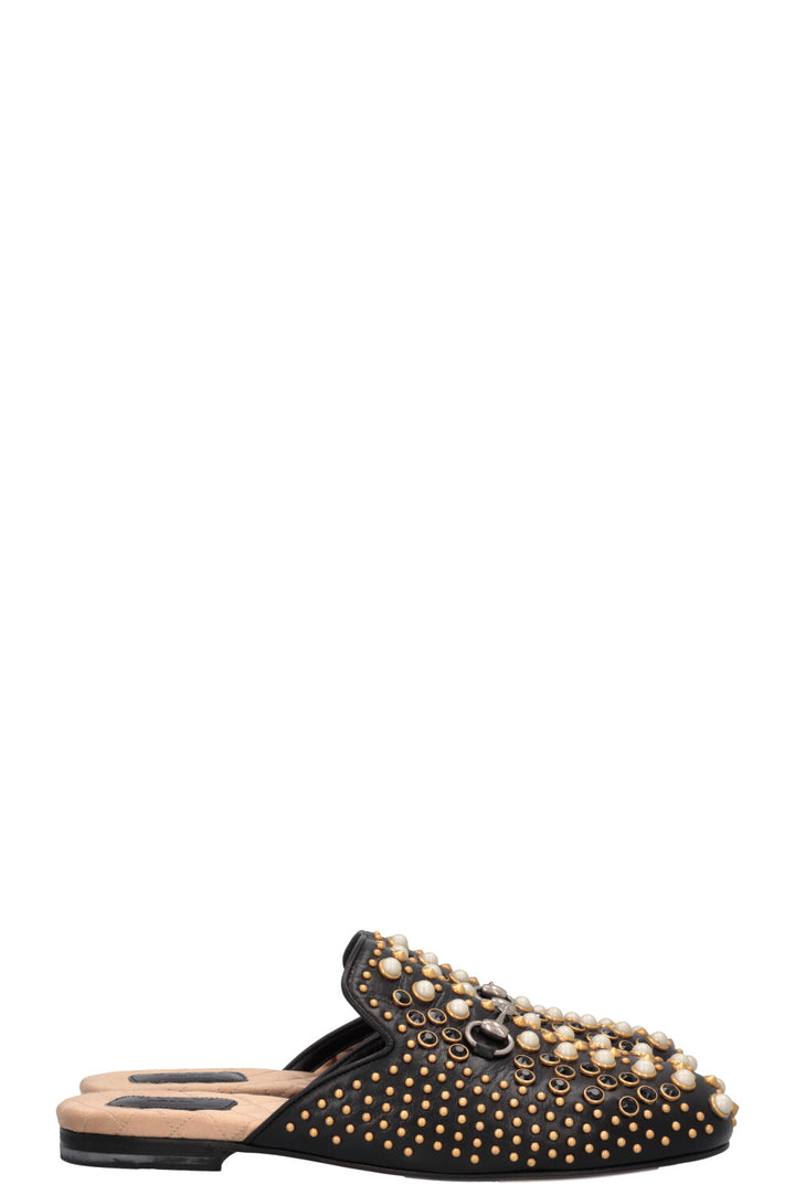 Mules cloutées GUCCI Princetown noires