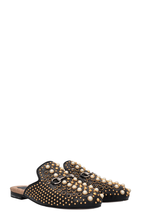 Mules cloutées GUCCI Princetown noires