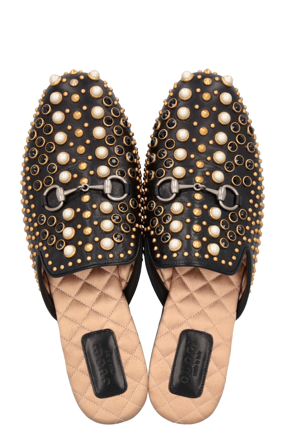 Mules cloutées GUCCI Princetown noires