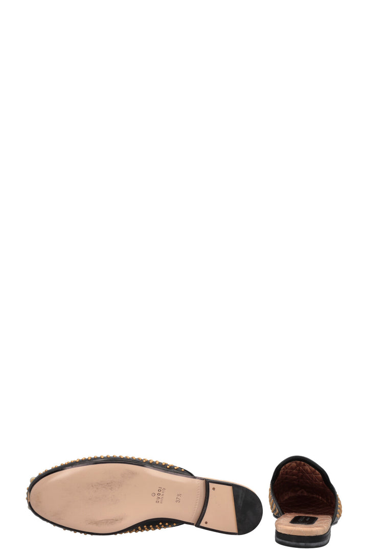 Mules cloutées GUCCI Princetown noires