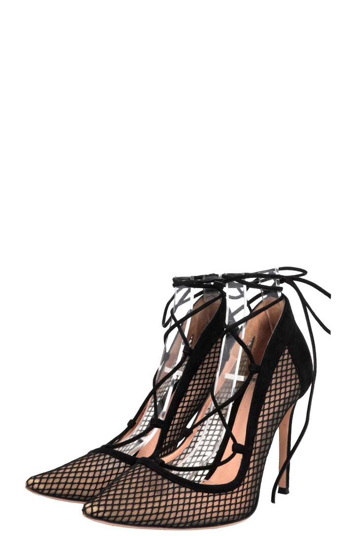 GIANVITO ROSSI Mesh Heels Black