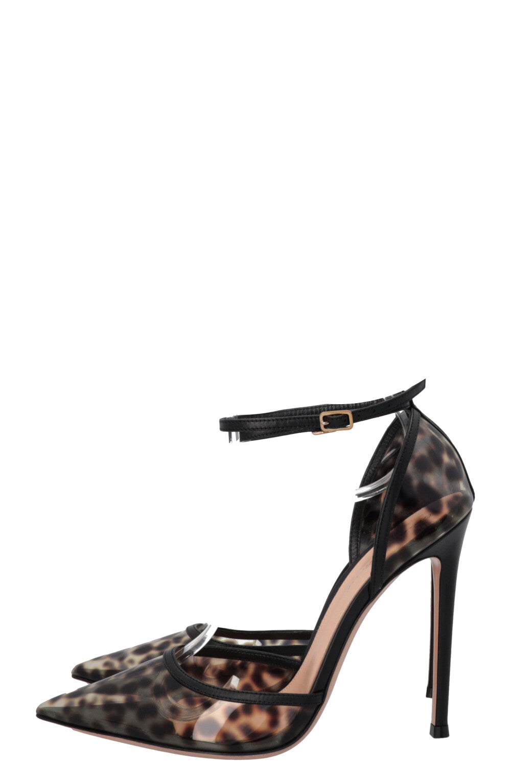 GIANVITO ROSSI PVC Heels Cheetah Brown