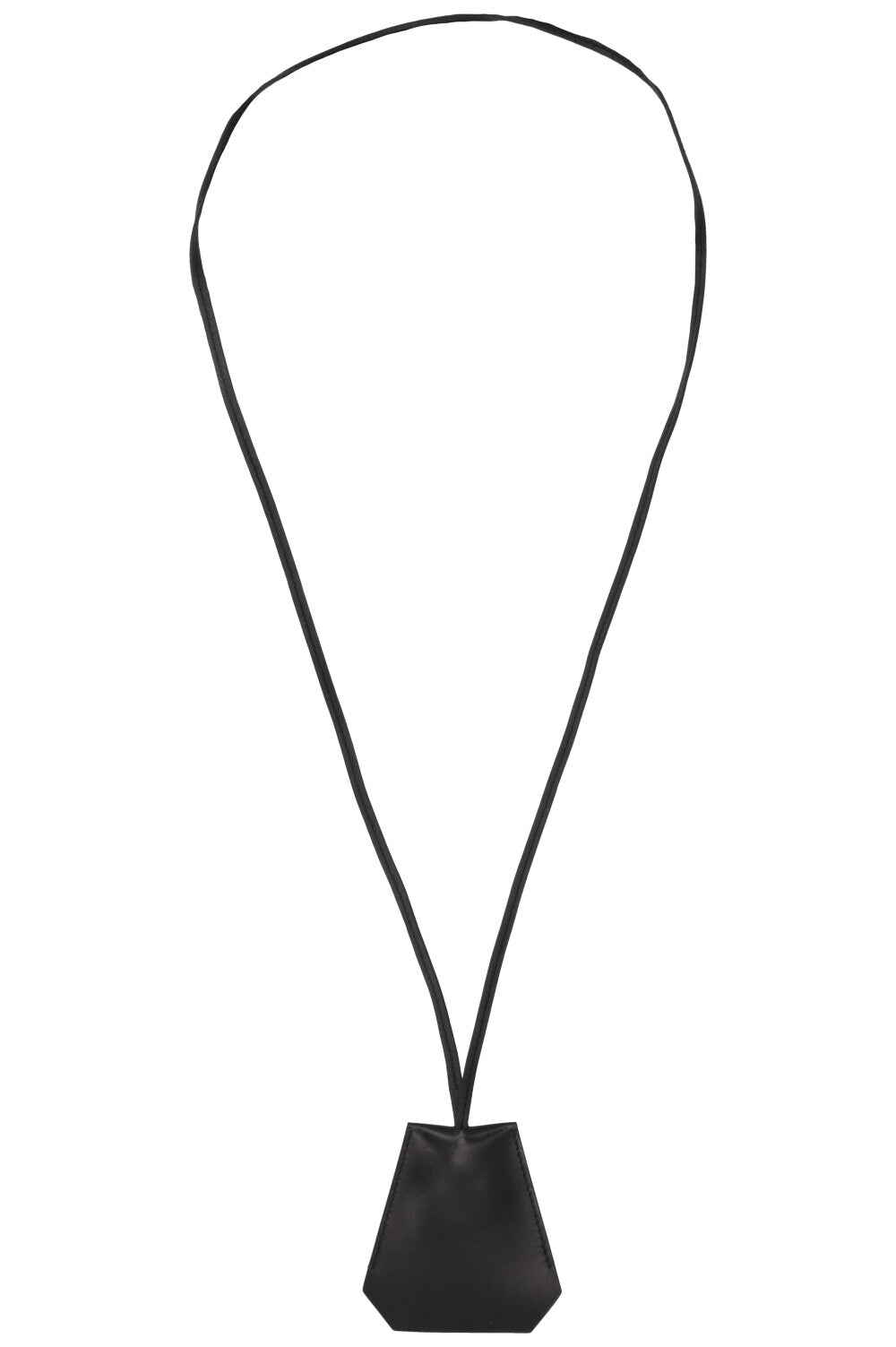 HERMÈS Long Necklace Clochette Box Black