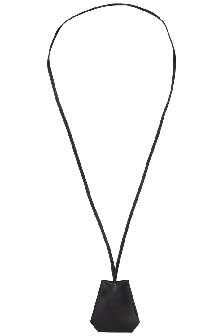 HERMÈS Long Necklace Clochette Box Black