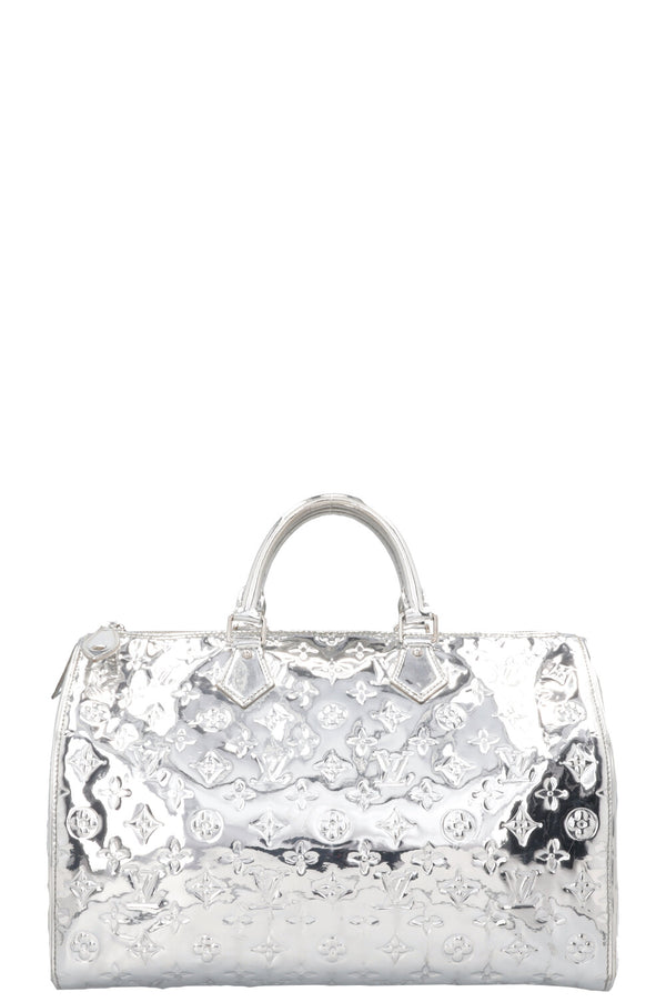 LOUIS VUITTON Speedy 35 Miroir Argent