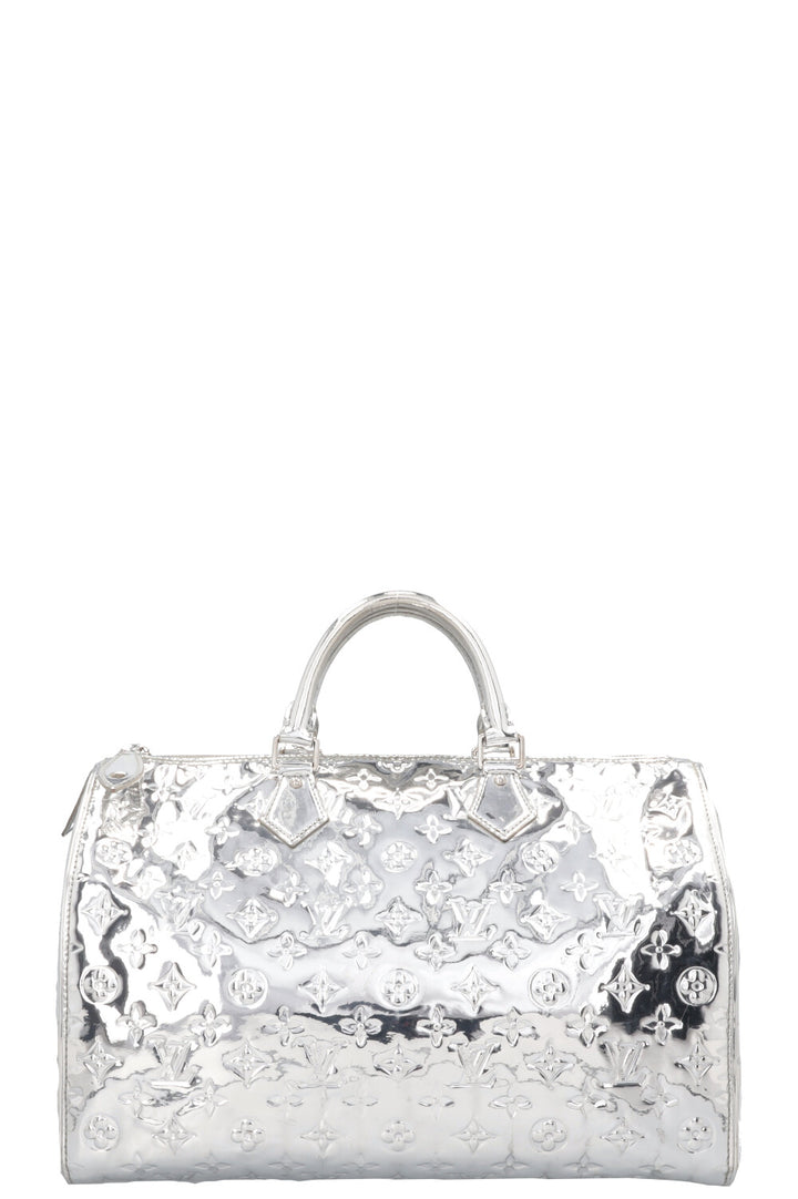 LOUIS VUITTON Speedy 35 Miroir Argent