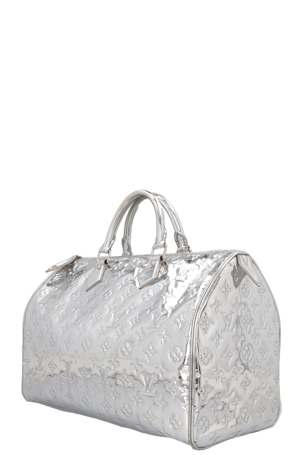 LOUIS VUITTON Speedy 35 Miroir Argent