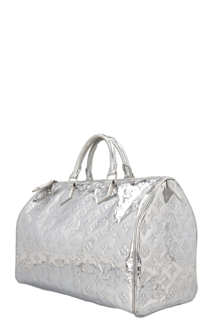 LOUIS VUITTON Speedy 35 Miroir Argent