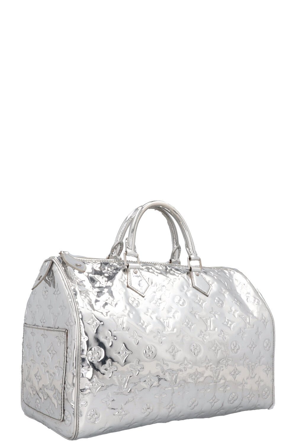 LOUIS VUITTON Speedy 35 Miroir Argent