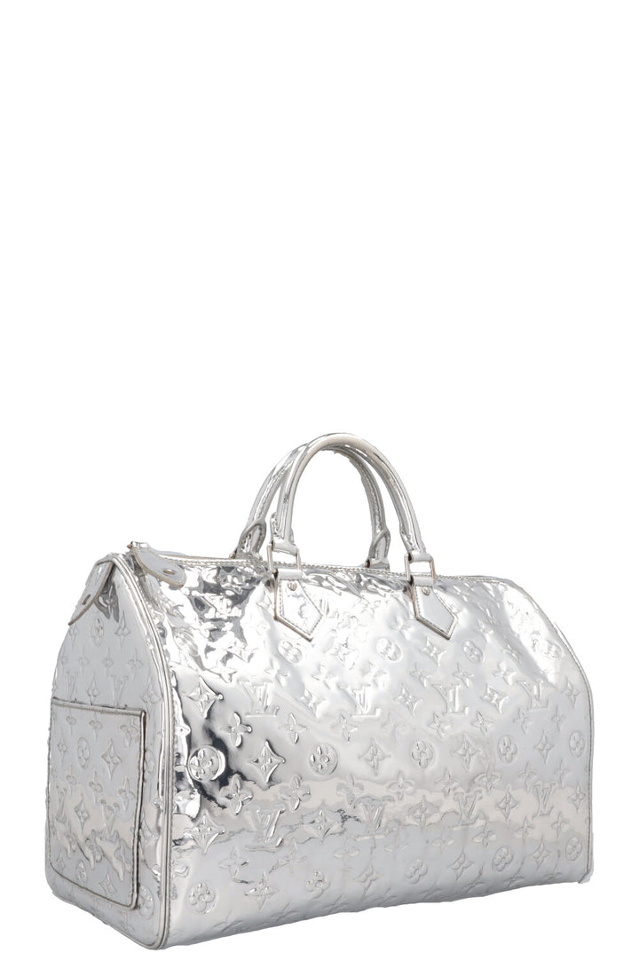 LOUIS VUITTON Speedy 35 Miroir Argent