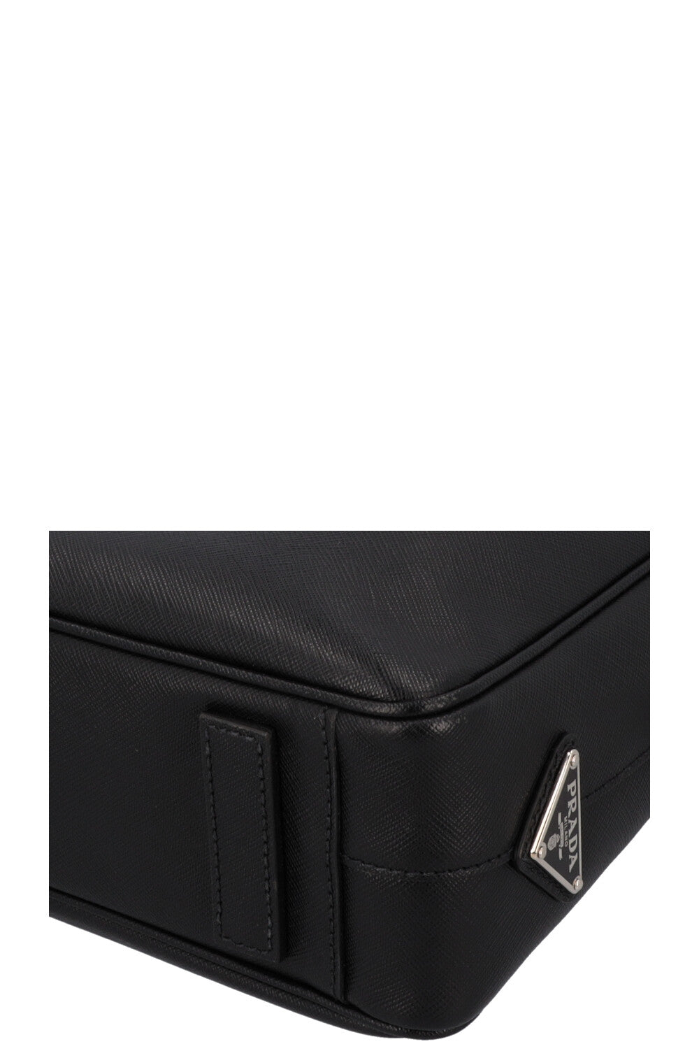 PRADA Saffiano Briefcase Leather Black – REAWAKE