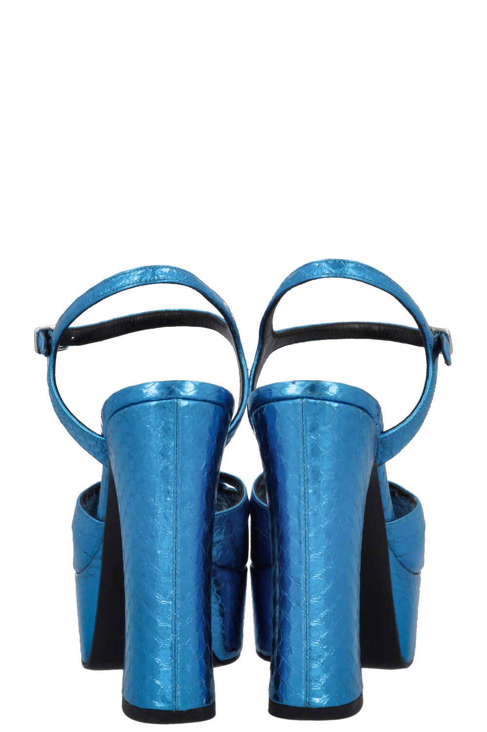 SAINT LAURENT Candy Elaphne Heels Electric Blue