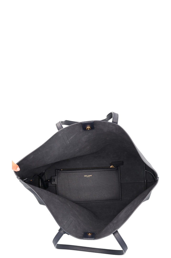 SAINT LAURENT EW Tote Bag Navy