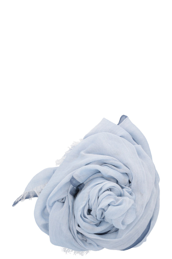 HERMÈS Scarf Cotton Blue