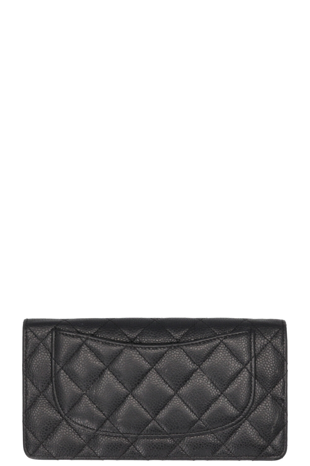 CHANEL Long CC Wallet Caviar Black