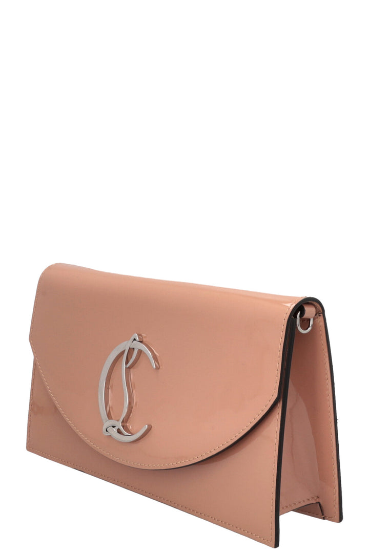 CHRISTIAN LOUBOUTIN Loubi54 Clutch Patent Nude