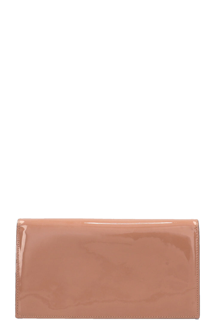 CHRISTIAN LOUBOUTIN Loubi54 Clutch Patent Nude