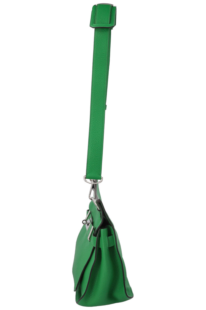 HERMÈS Jypsiere 31 Crossbody Bag Clemence Green