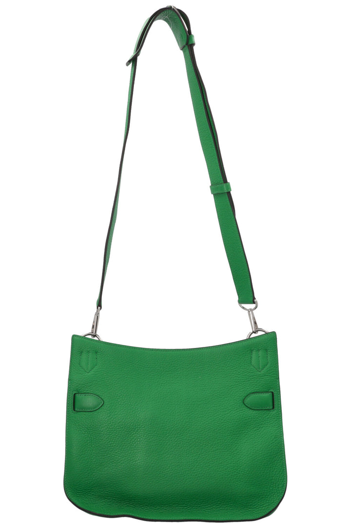 HERMÈS Jypsiere 31 Crossbody Bag Clemence Green