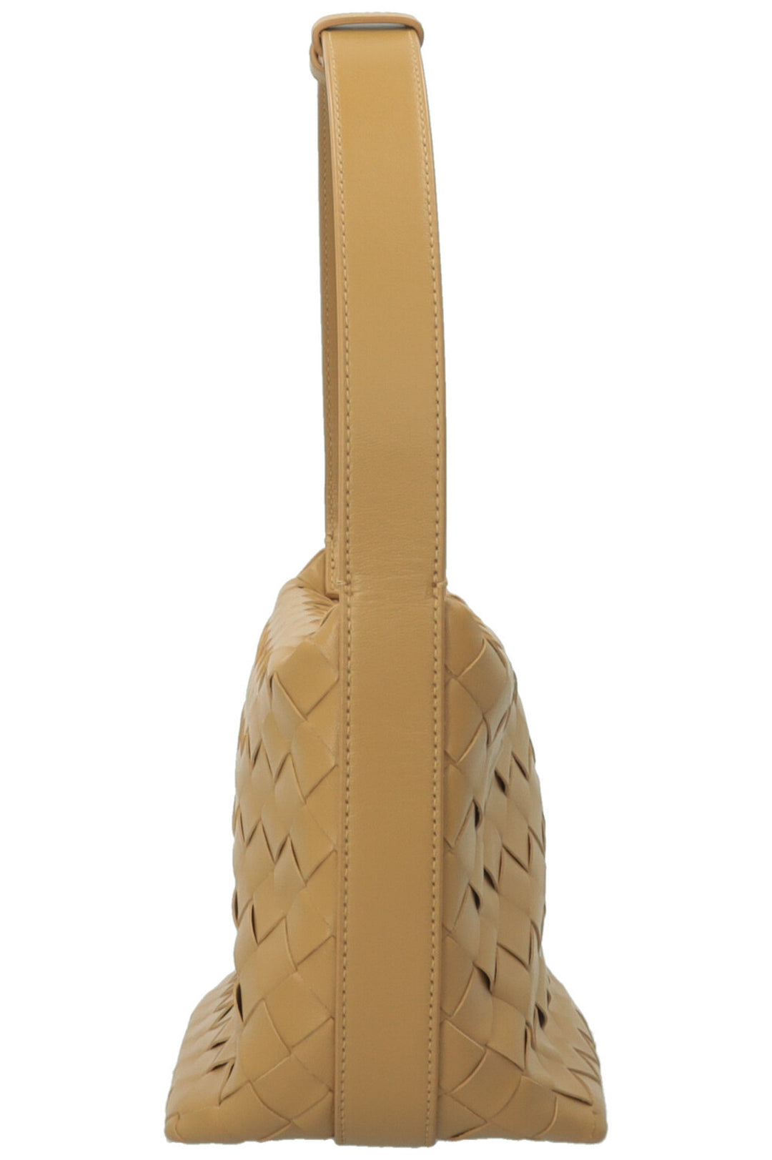 BOTTEGA VENETA Sac Candy Wallace en cuir Intrecciato beige