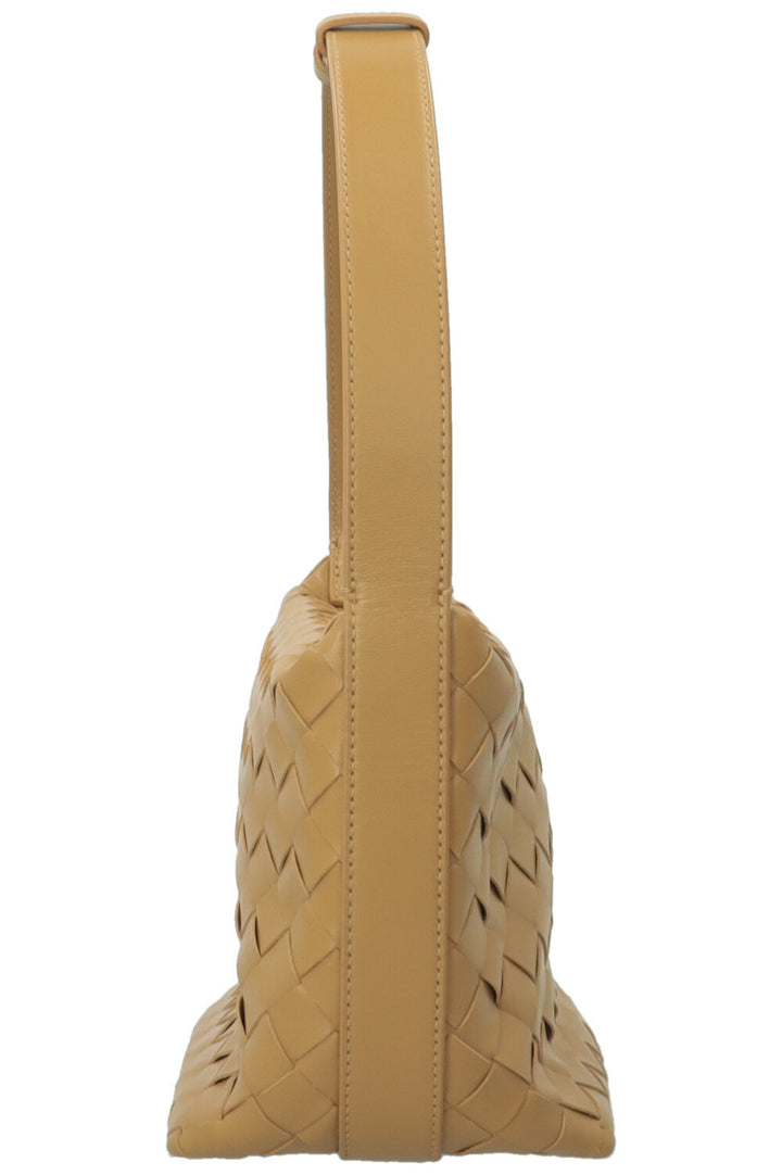 BOTTEGA VENETA Sac Candy Wallace en cuir Intrecciato beige